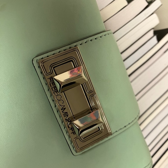 Rebecca Minkoff Mini Box Crossbody Bag in mint/ aqua - Picture 6 of 8